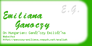 emiliana ganoczy business card